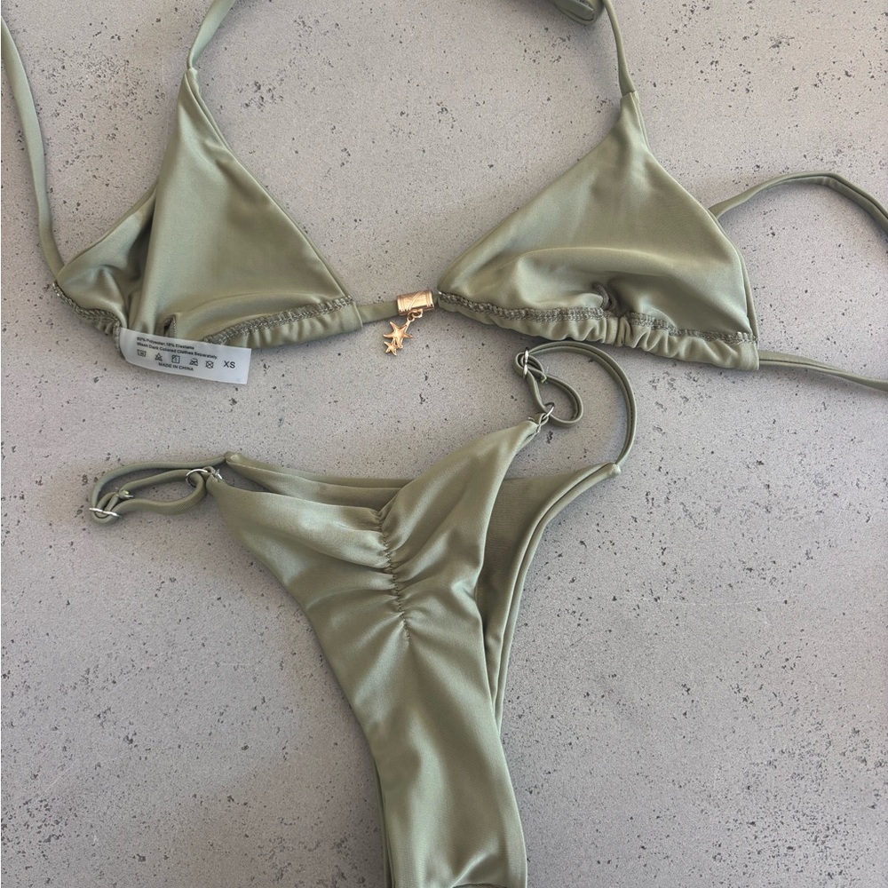 Olive Green Bikini Set SHEIN - never worn
